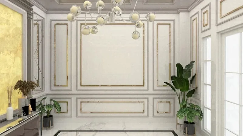 Living Room Accent Wall Paneling