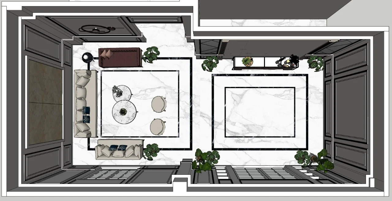 Luxury Living & Entrance Foyer Interior Design - Amenity Contractor